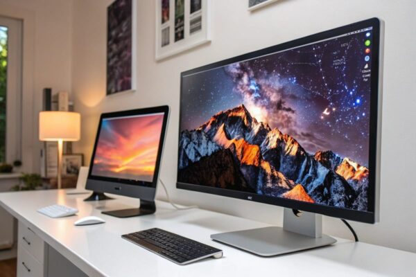 HDR vs. SDR: Technikvergleich auf modernen Monitoren HDR auf Monitoren im Vergleich zu SDR – Technik-Visualisierung mit Kontrast- und Farbdarstellung
