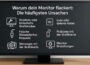 Monitor flackert – die häufigsten Ursachen grafisch dargestellt auf einem Bildschirm
