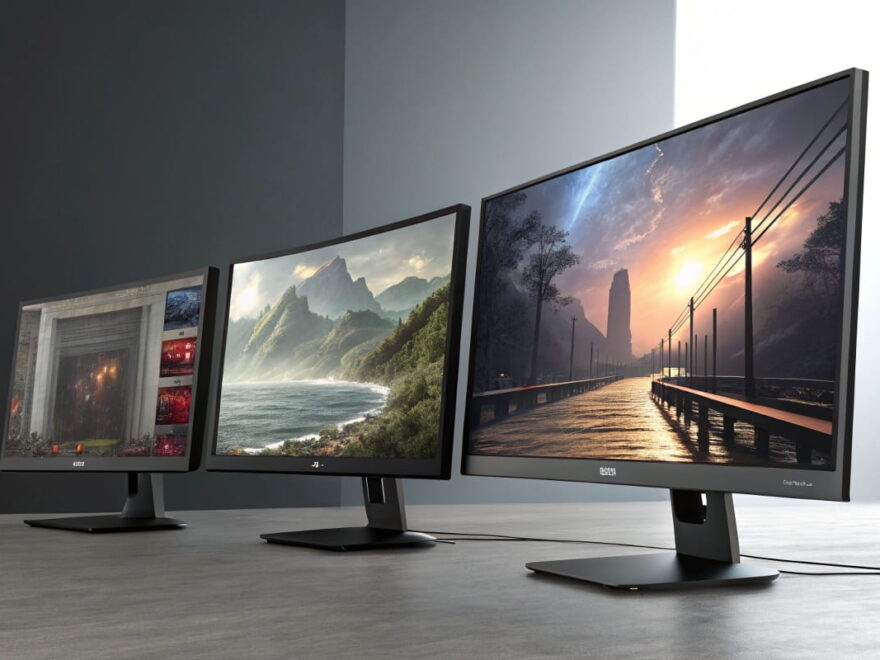 Drei Monitore im Vergleich: IPS Panel, VA Panel und TN Panel im direkten Bildvergleich