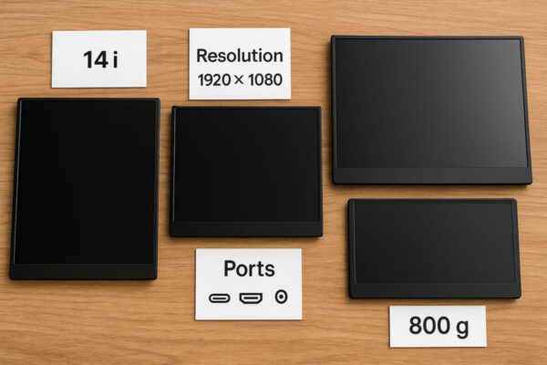 Portable Monitore im Vergleich mit Fokus auf Größe, Anschlüsse und Auflösung