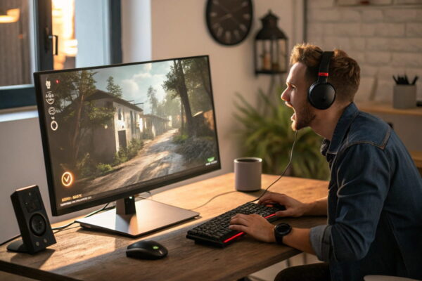 Vergleich von Input-Lag bei Gaming-Monitoren mit hoher und niedriger Latenz Input-Lag Vergleich bei Gaming-Monitoren mit schneller und verzögerter Reaktionsgeschwindigkeit