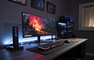 OLED-Gaming-Monitore mit brillanten Farben und perfektem Kontrast im modernen Gaming-Setup