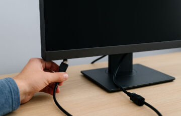 Schwarzer Bildschirm – Kabel, Anschlüsse und Stromversorgung überprüfen