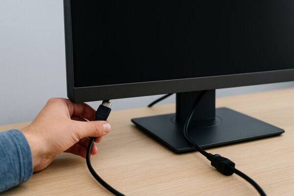 Schwarzer Bildschirm: Kabel und Stromversorgung prüfen Schwarzer Bildschirm – Kabel, Anschlüsse und Stromversorgung überprüfen