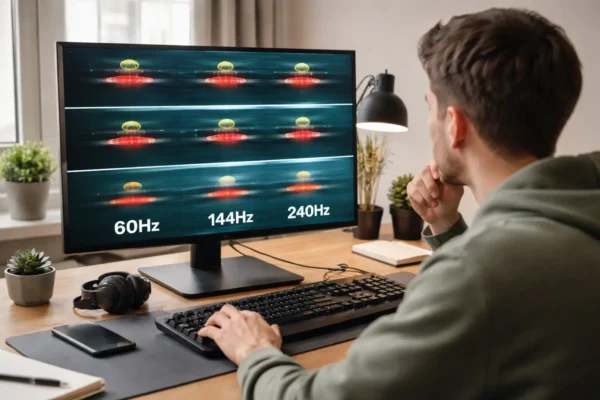 Bildwiederholrate bei Monitoren einfach erklärt Monitor zeigt unterschiedliche Bildwiederholraten im Vergleich